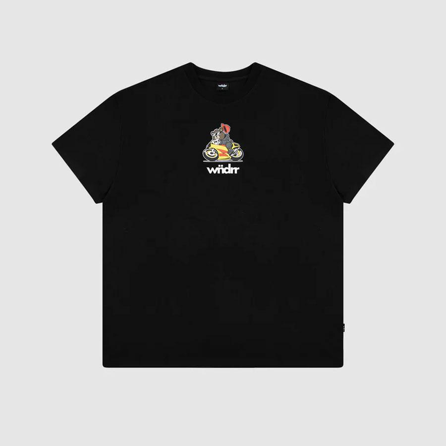 BIKER BOX FIT TEE BLACK