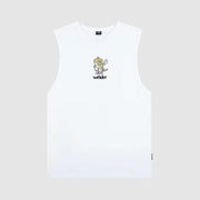 WAFFLE HOUSE MUSCLE TOP WHITE