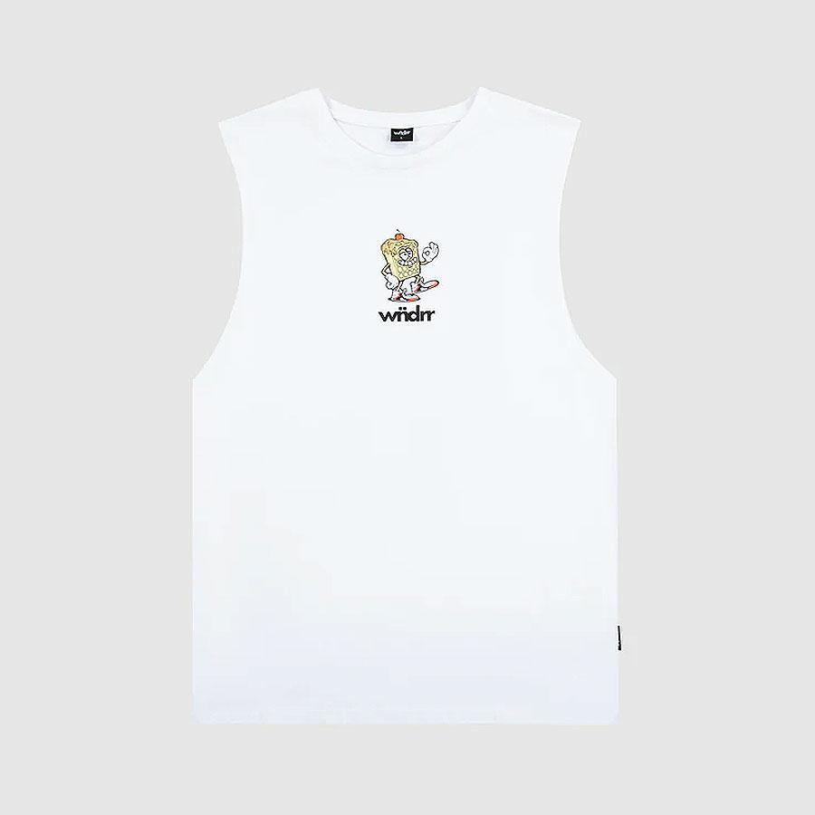 WAFFLE HOUSE MUSCLE TOP WHITE