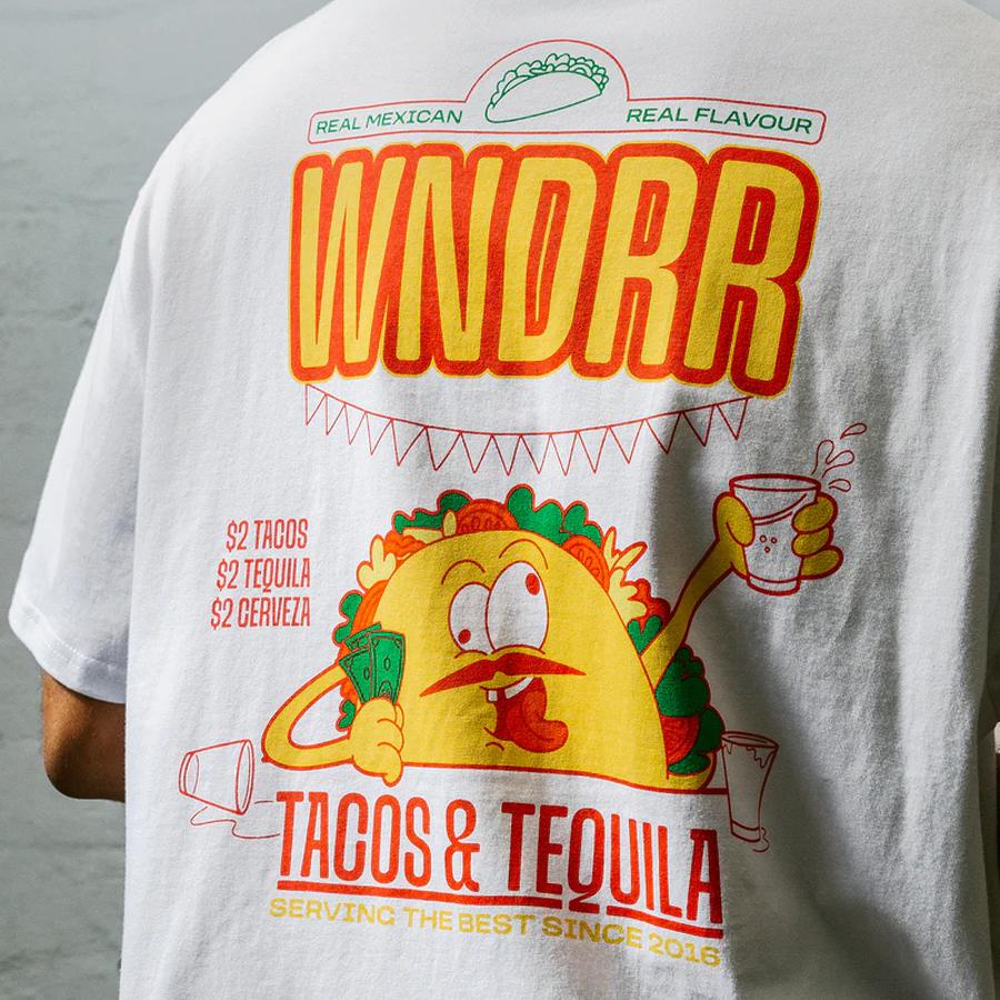 TACO BOX FIT TEE WHITE