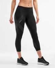 MID RISE COM 7/8 TIGH BLACK/DOTTED REFLECT