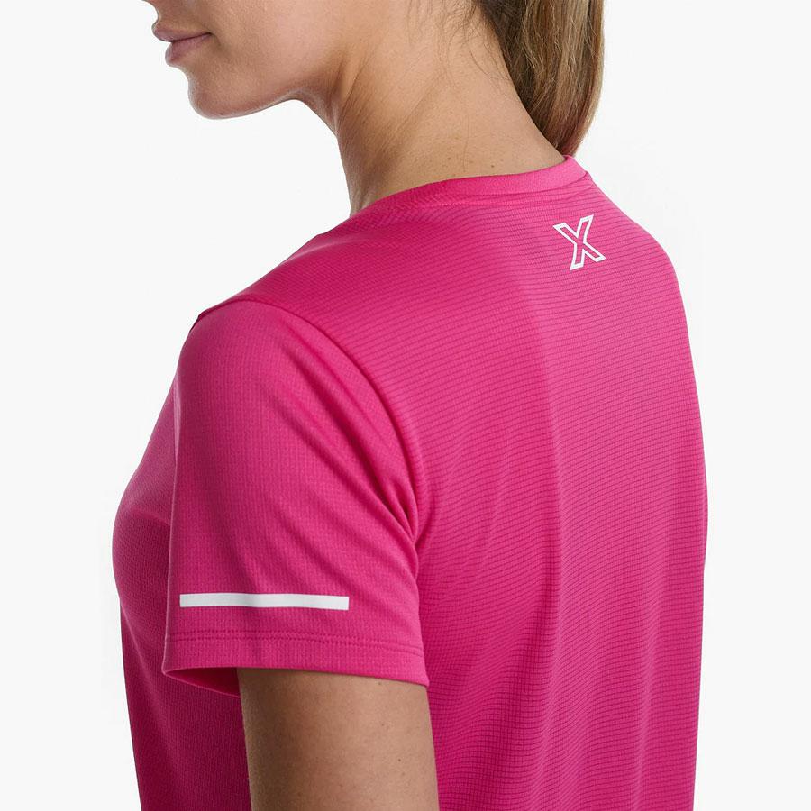 AERO TEE FUCHSIA/WHITE REFLEC