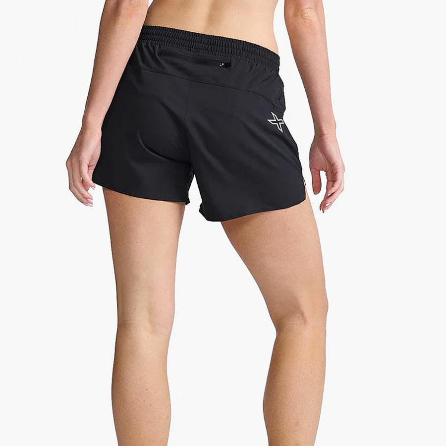 AERO 5 INCH SHORTS BLACK/SILVER REFLECT