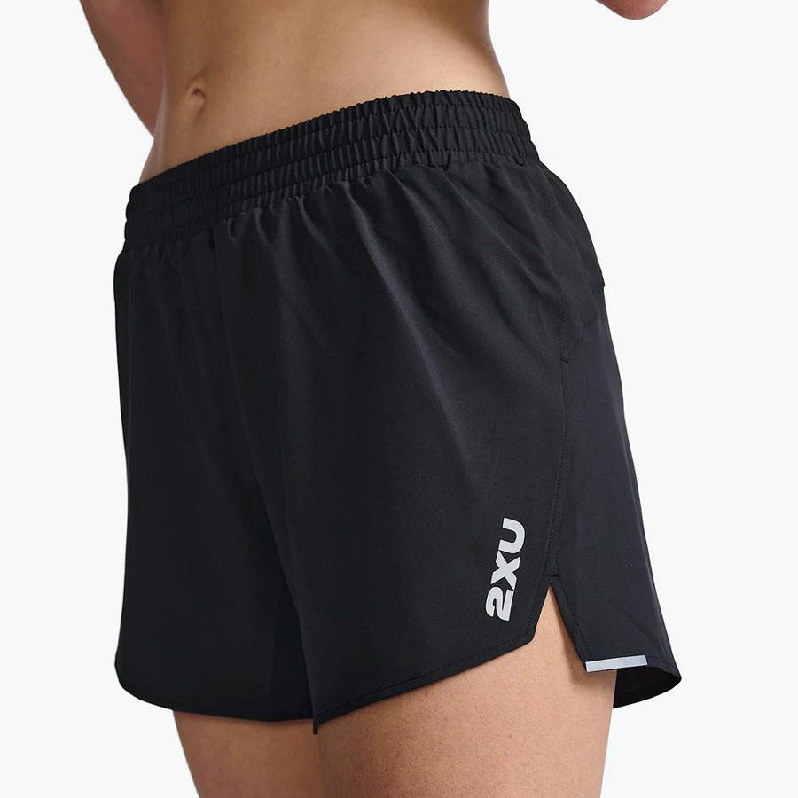 AERO 5 INCH SHORTS BLACK/SILVER REFLECT