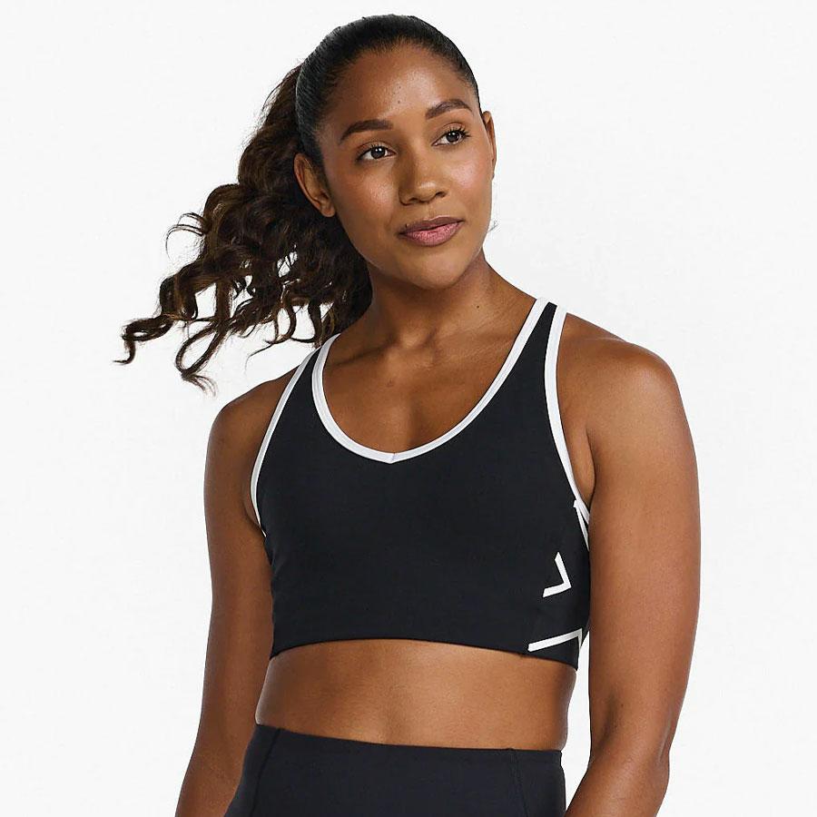 MOTION RACERBACK BRA BLACK/WHITE