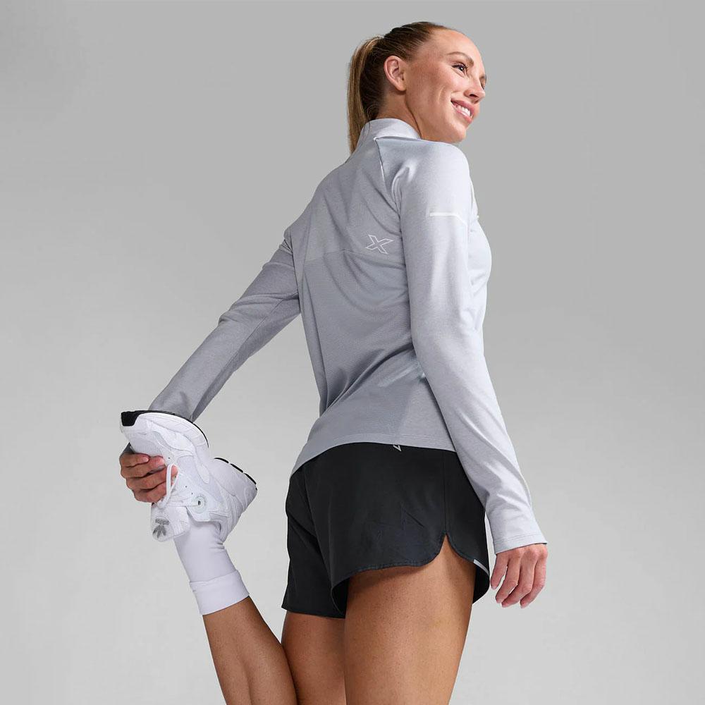 AERO 1/2 ZIP HARBOR MIST/WHITE RE