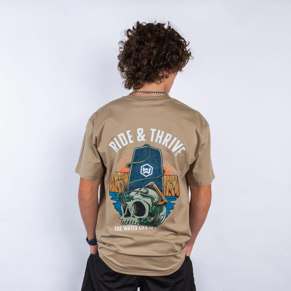 RIDE AND THRIVE TEE TAN
