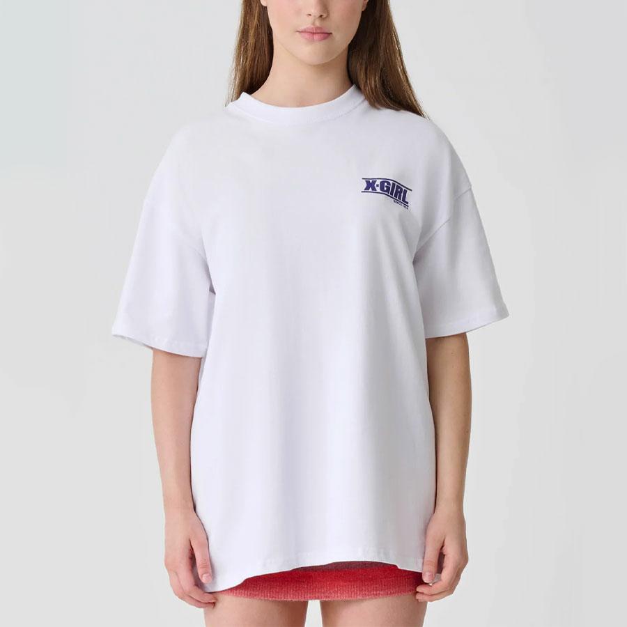 TWO TONE RABBIT RELAXED T WHITE