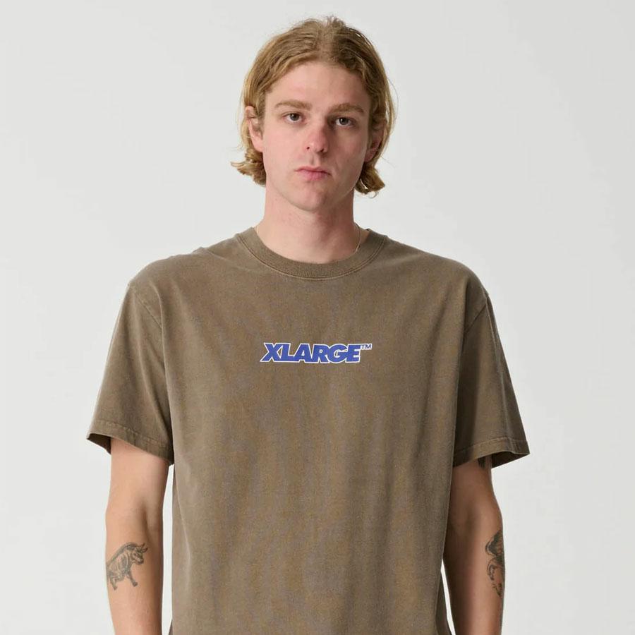 91 KEY ITALIC OG SS TEE PIGMENT COFFEE