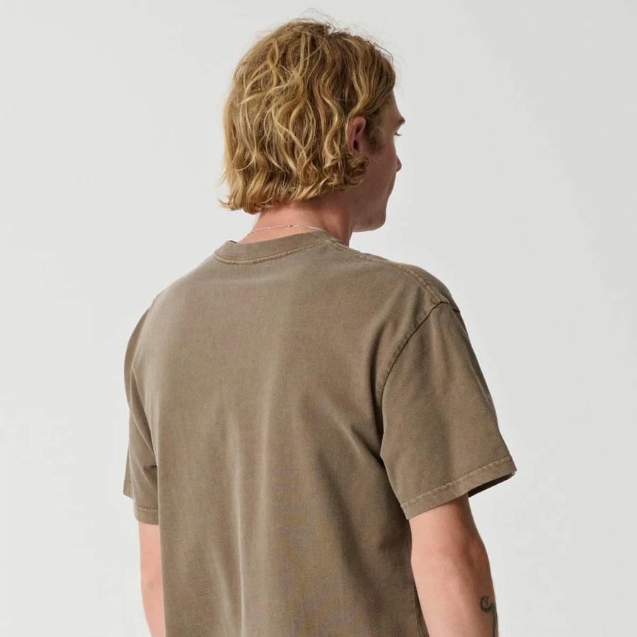 91 KEY ITALIC OG SS TEE PIGMENT COFFEE