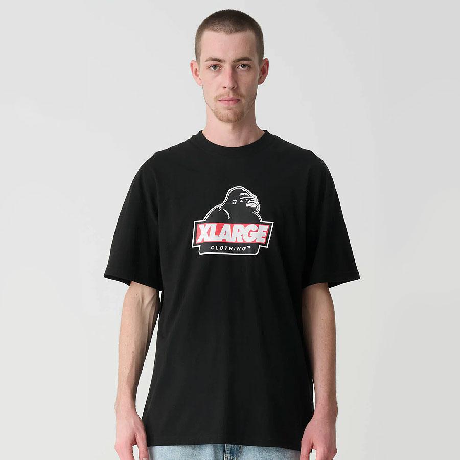 SLANTED SS TEE BLACK