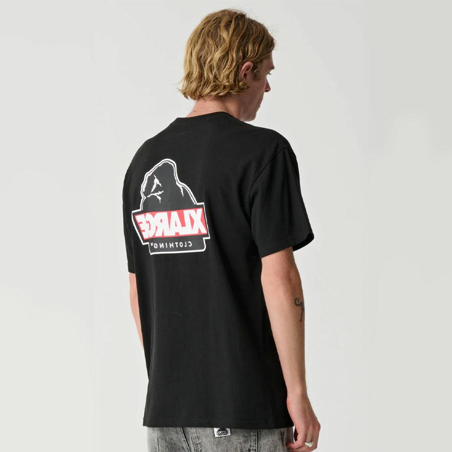 SLANTED SS TEE BLACK