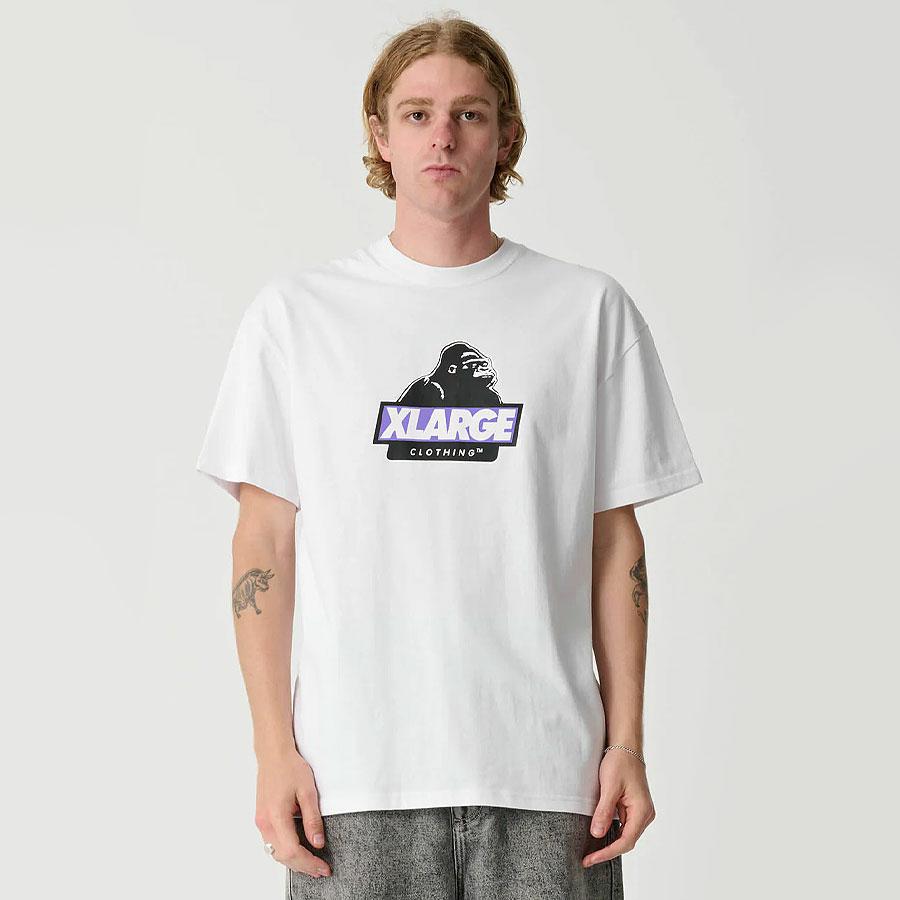 SLANTED SS TEE WHITE