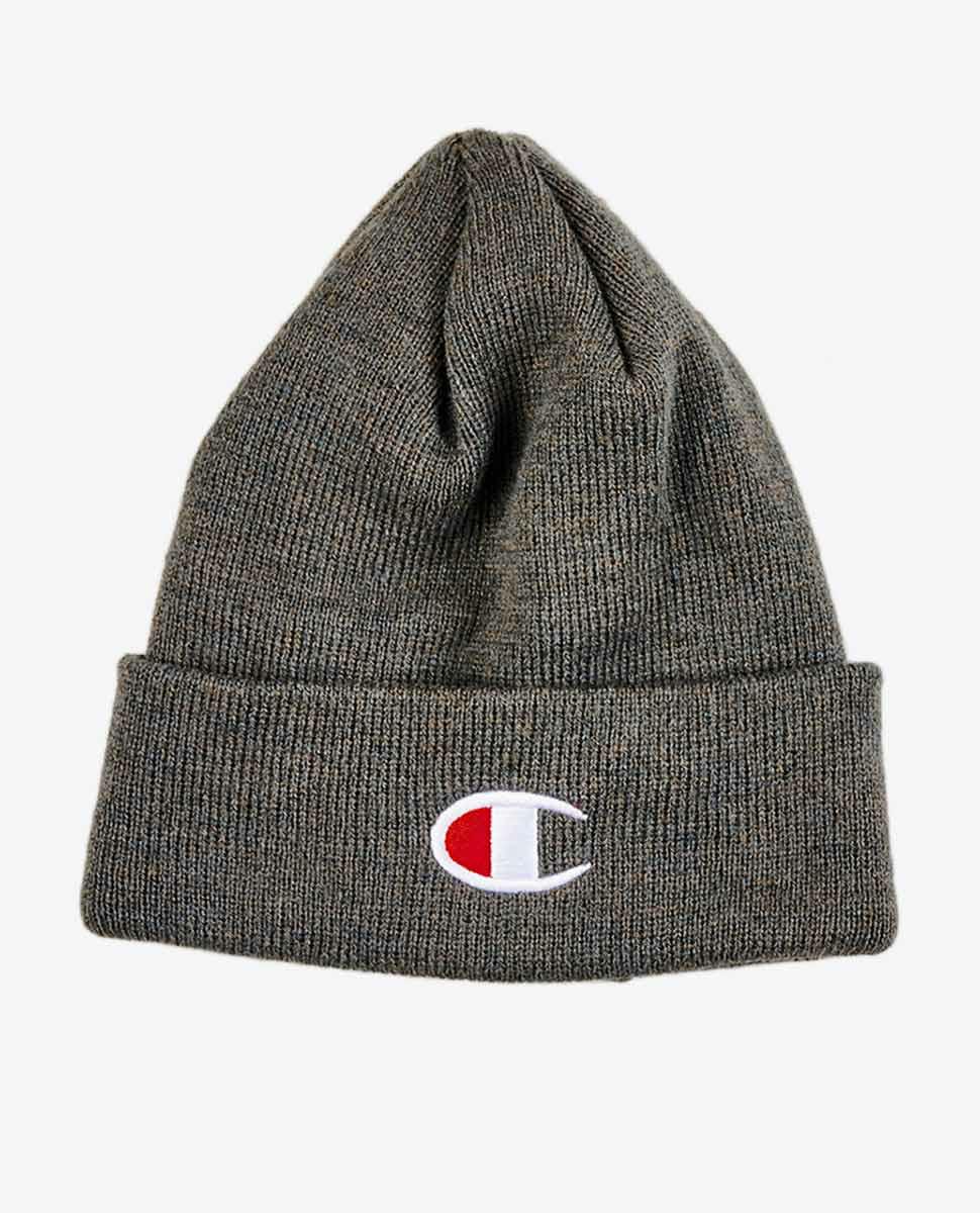 JNR C-LOGO BEANIE GRANITE HEATHER